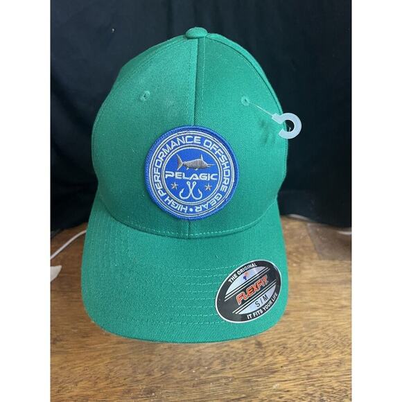 Vintage Pelagic Fishing Trucker Hat Cap Marlin Grand Champ‎ Ocean Fish Green S/m - Picture 1 of 6